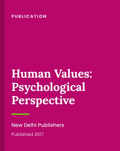 Human Values: Psychological Perspective